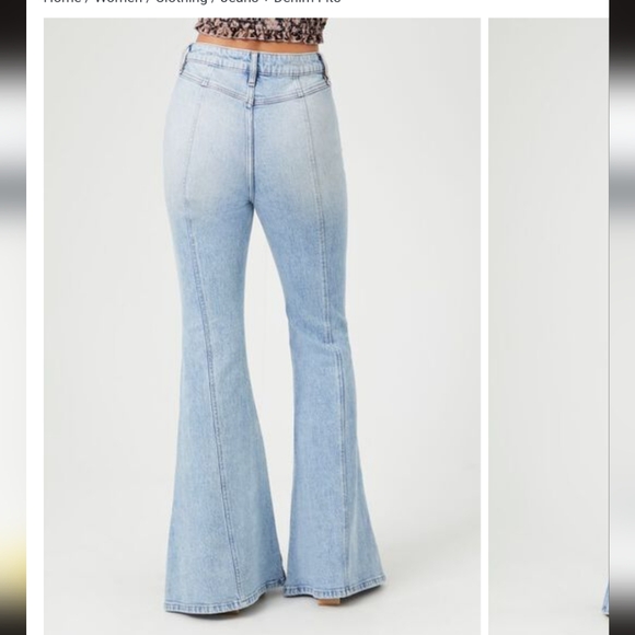 NWT Forever 21 Flare High-Rise Jeans 26 - Picture 3 of 6